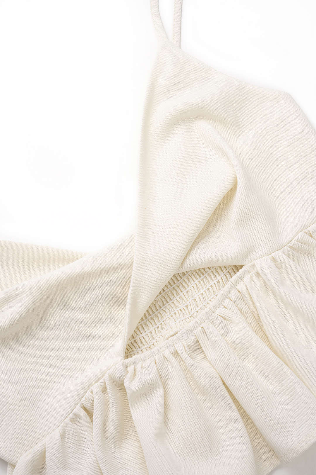 Linen Hollow Out Twist Knot Cami Top And Trousers Set