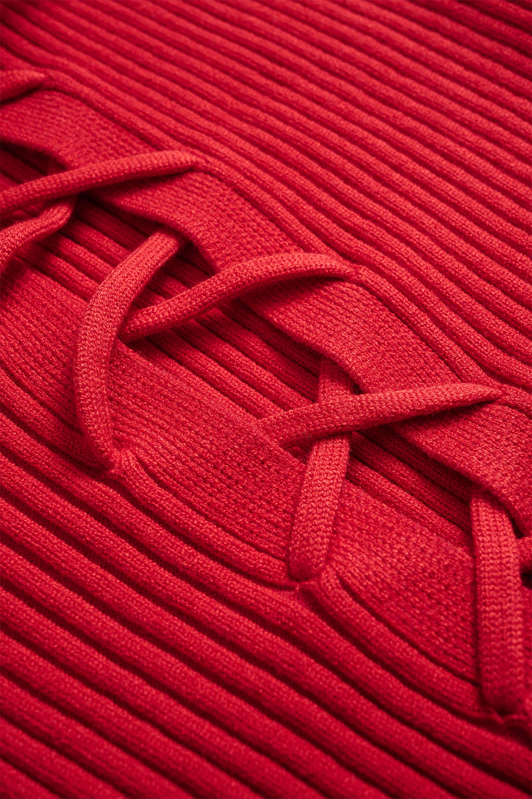 Knit Tie-Up Strapless Tube Top