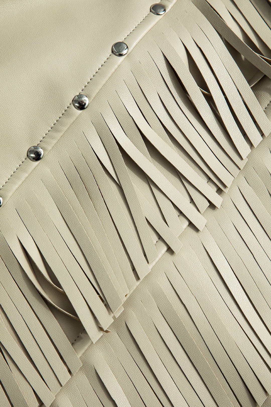 Solid Fringe and Studded Skirt