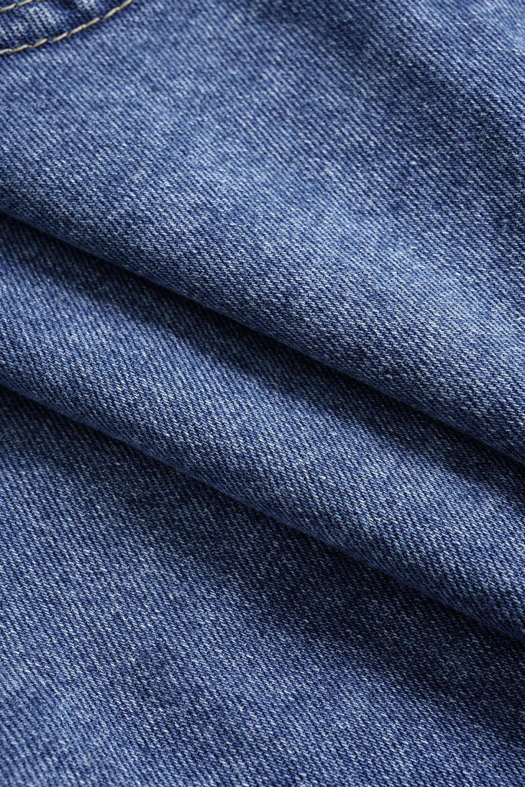 Denim V-Neck Buttoned Vest