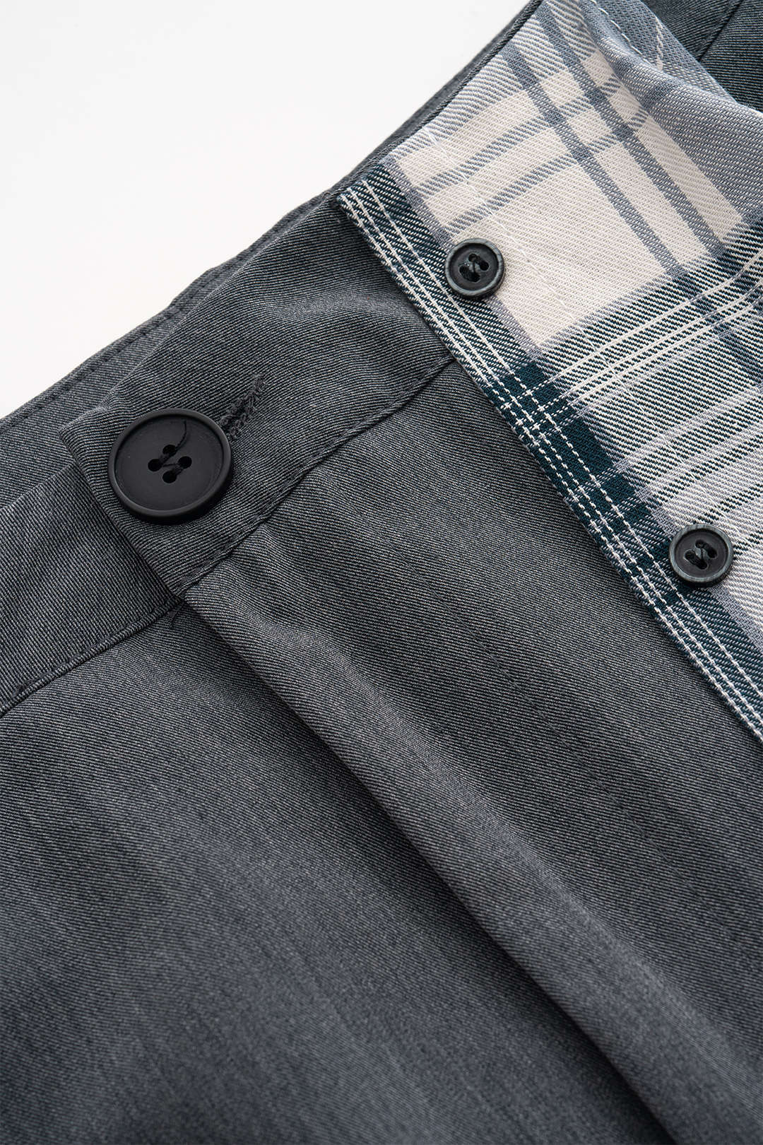 Patchwork Plaid Print Skirt