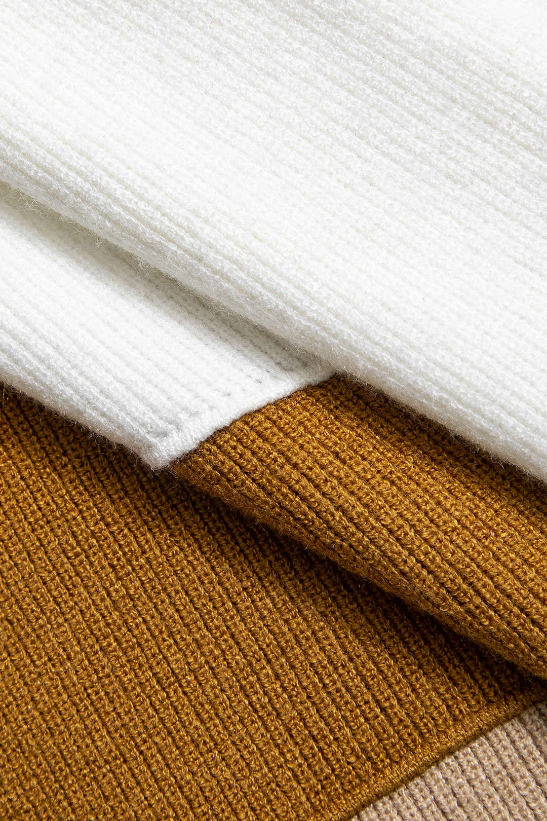 Colorful Block Knitted Mini Skirt