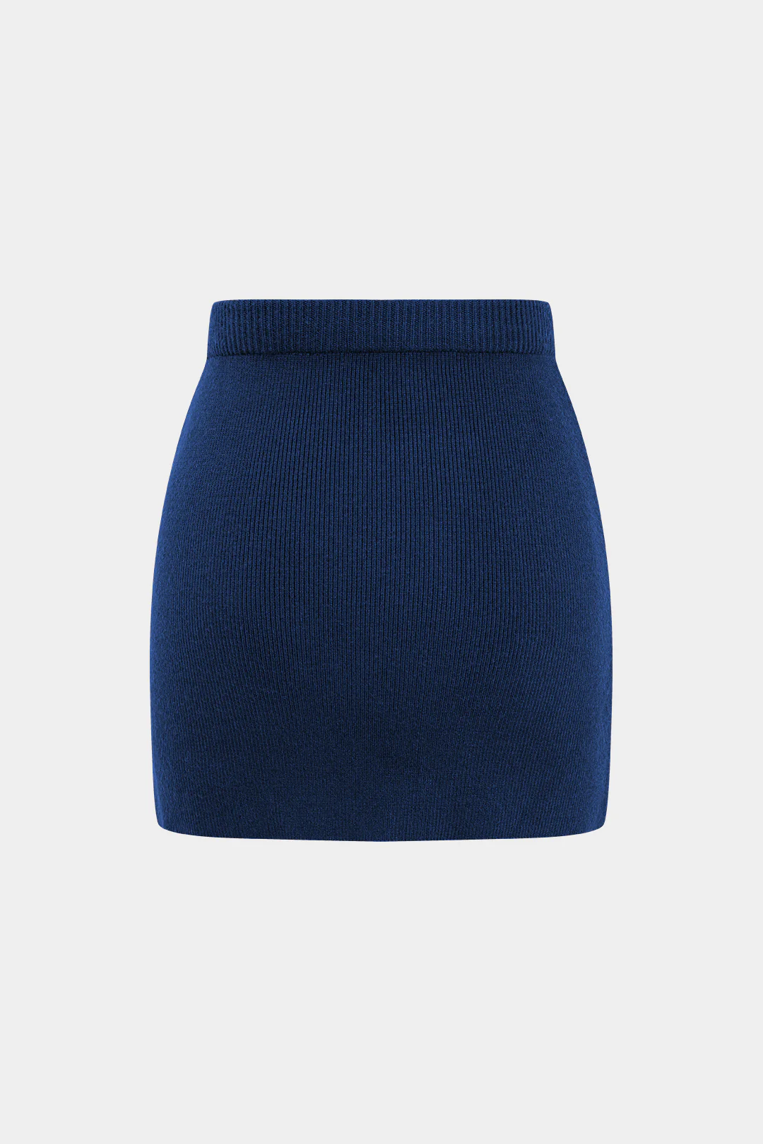 Simple Solid Knit Mini Skirt