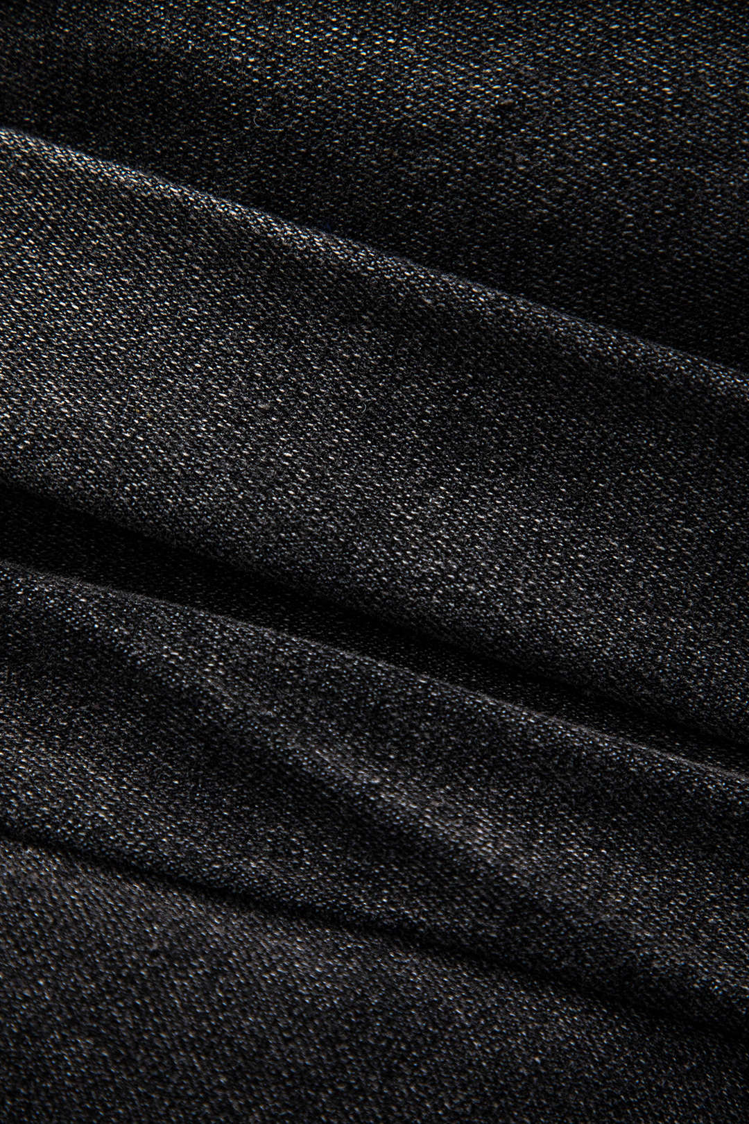 Denim High-Waisted Patchwork Skirt