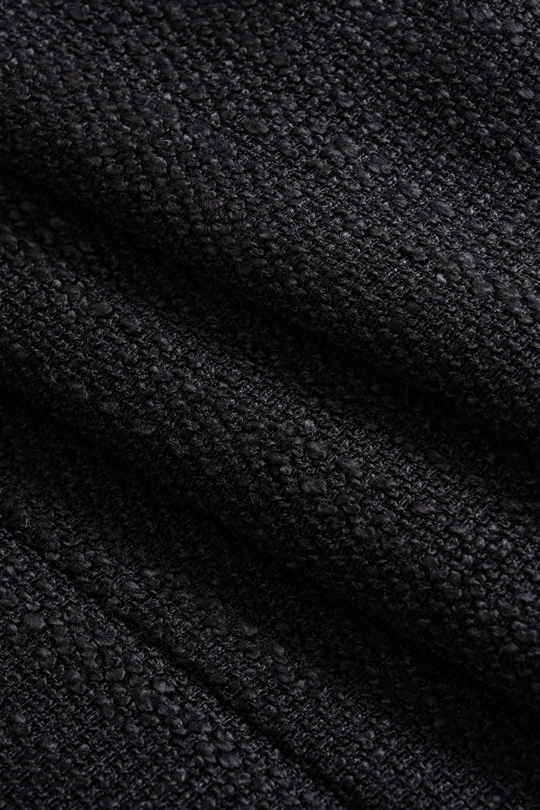 Texture Button Zipper Sleeveless Mini Dress