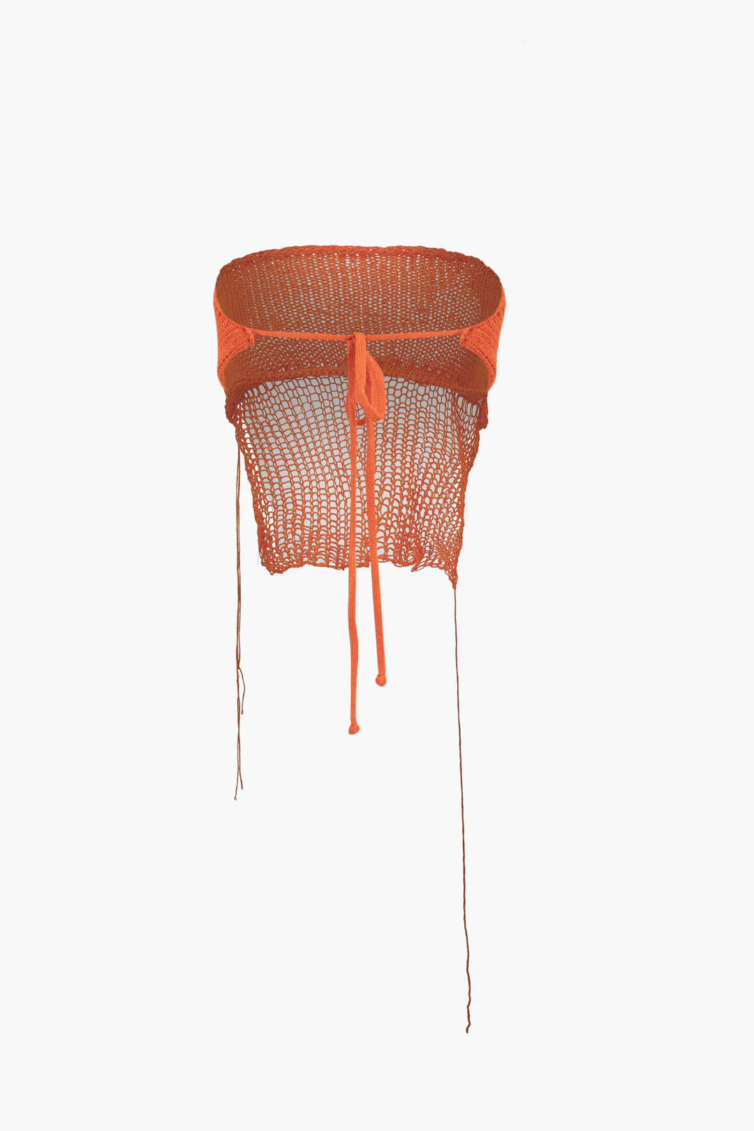 Crochet Backless Tube Top and Split Skirt Outfit Set