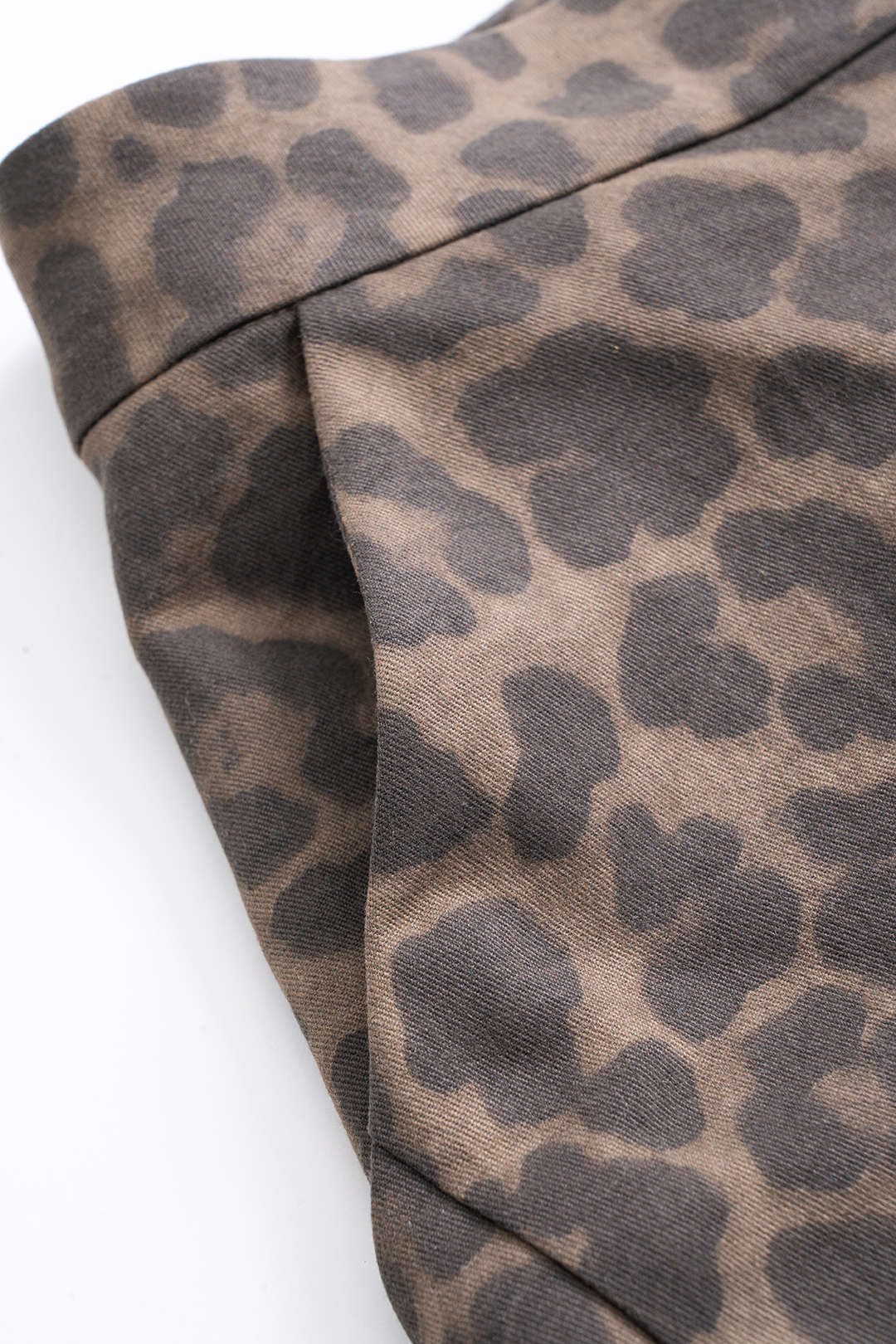 Leopard Print Wide-Leg Trousers