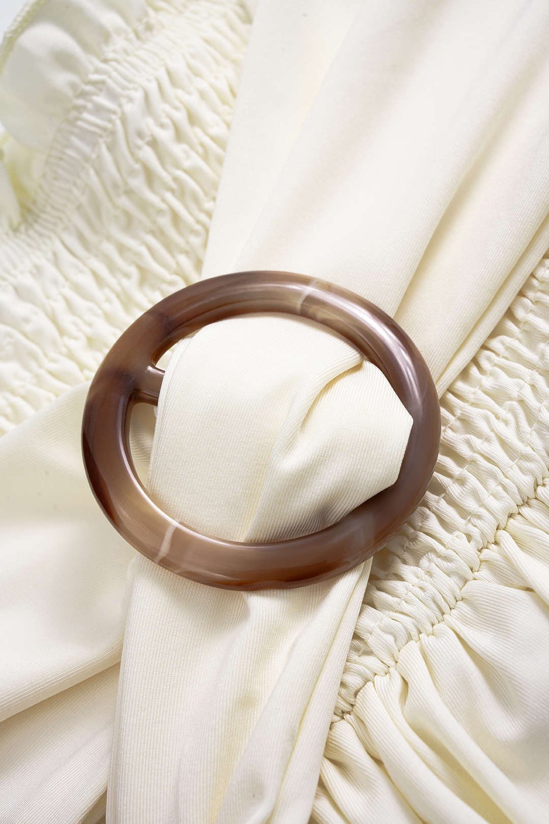 Shirred Single-Shoulder Cami Top and Strappy Skirt Outfit Set