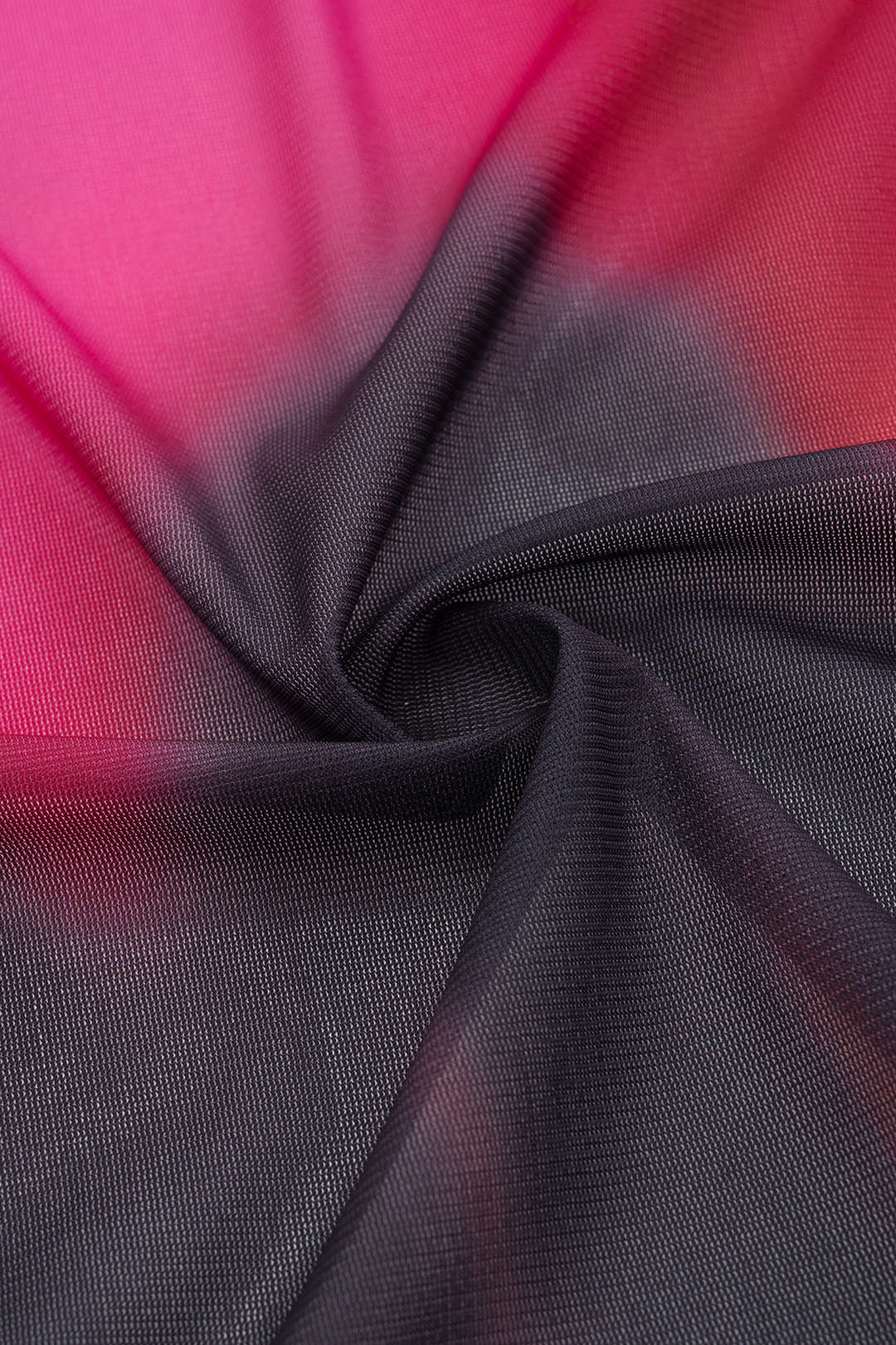 Colorblock Mesh Twist Knot Tank Top And Skirt Set