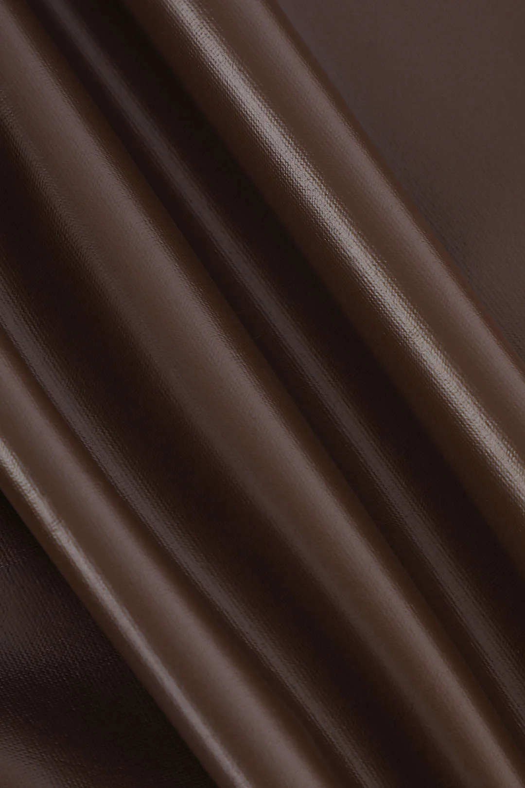 Simple Faux Leather Cropped T-shirt