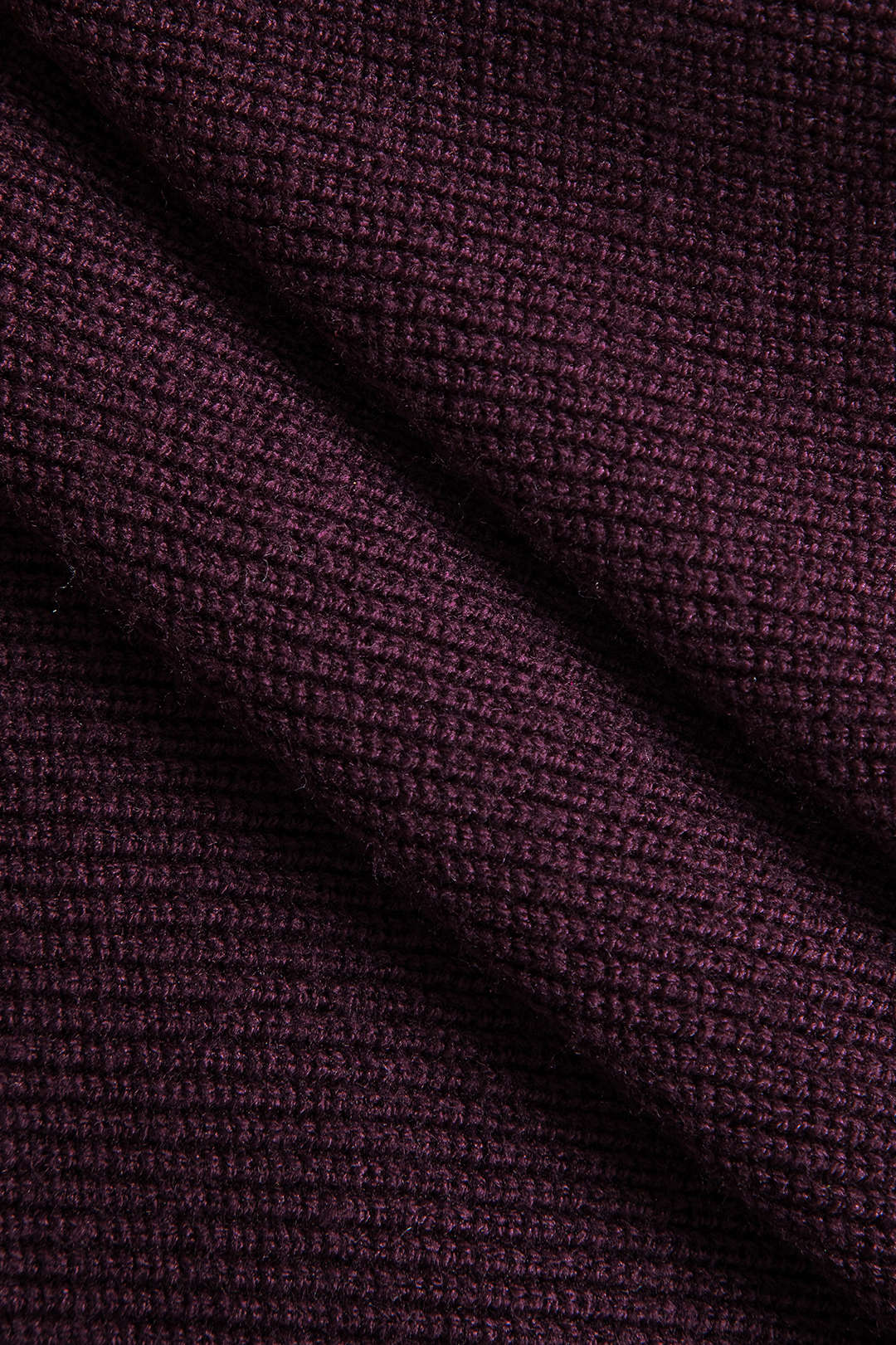 Plus Size Knitted V-Neck Long-Sleeve Top