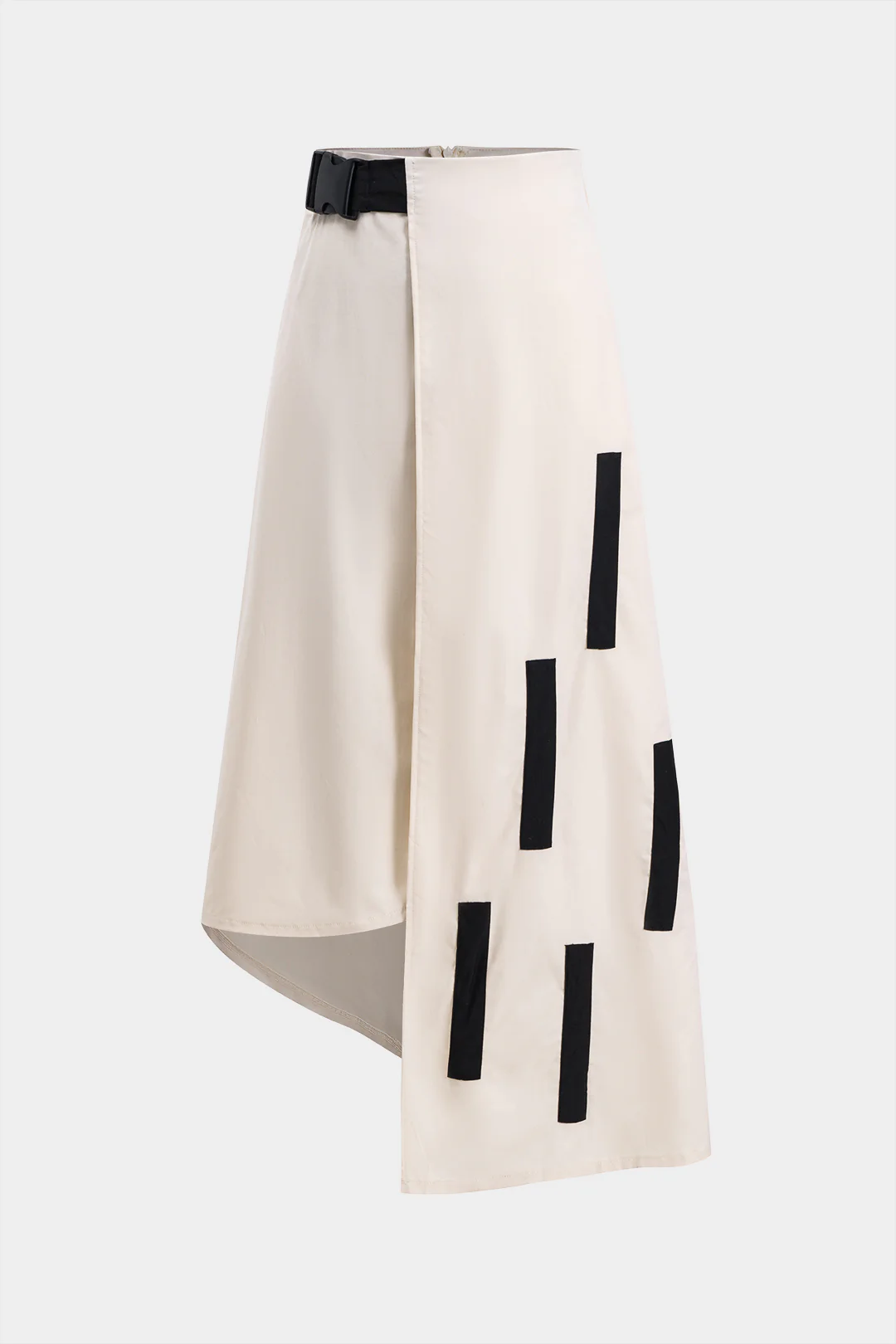 Ribbed Tank Top and Contrasting Asymmetrical Zipper Skirt Ensemble