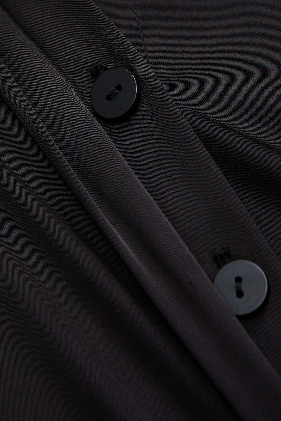 Satin Faux Leather Long Sleeve Mini Dress with Pocket and Button Zipper