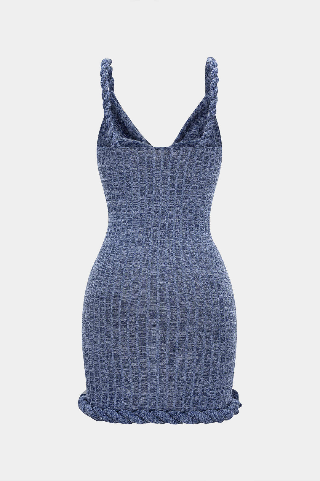 Cowl Neck Twist Knot Sleeveless Short Dress