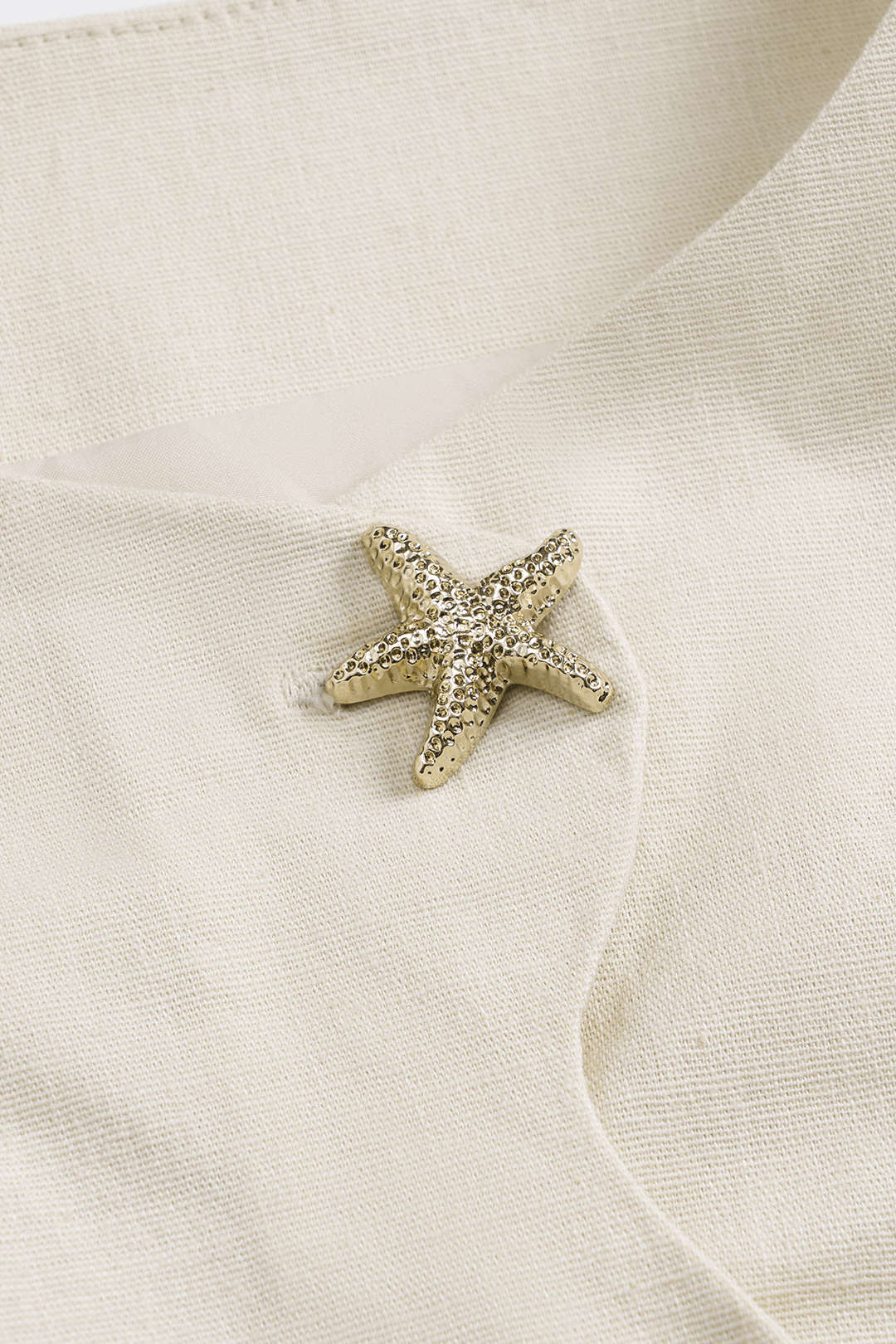 Metallic Button Sleeveless Mini Dress