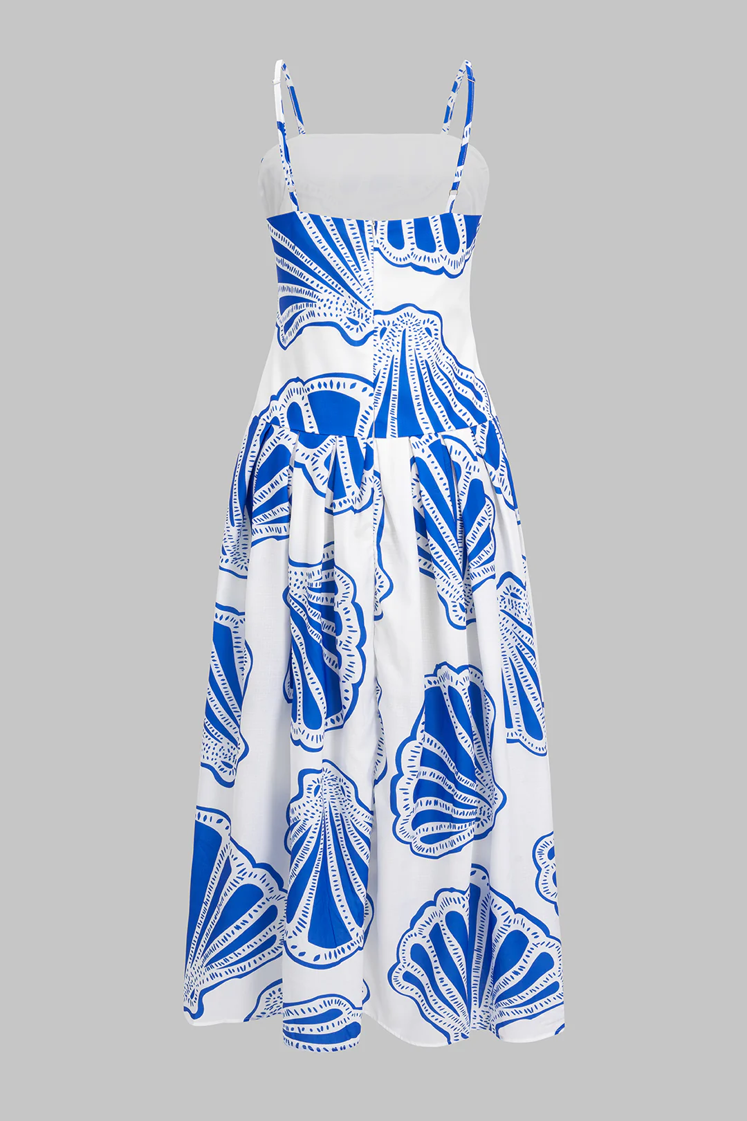 Linen Strapless Sleeveless Floor-Length Dress