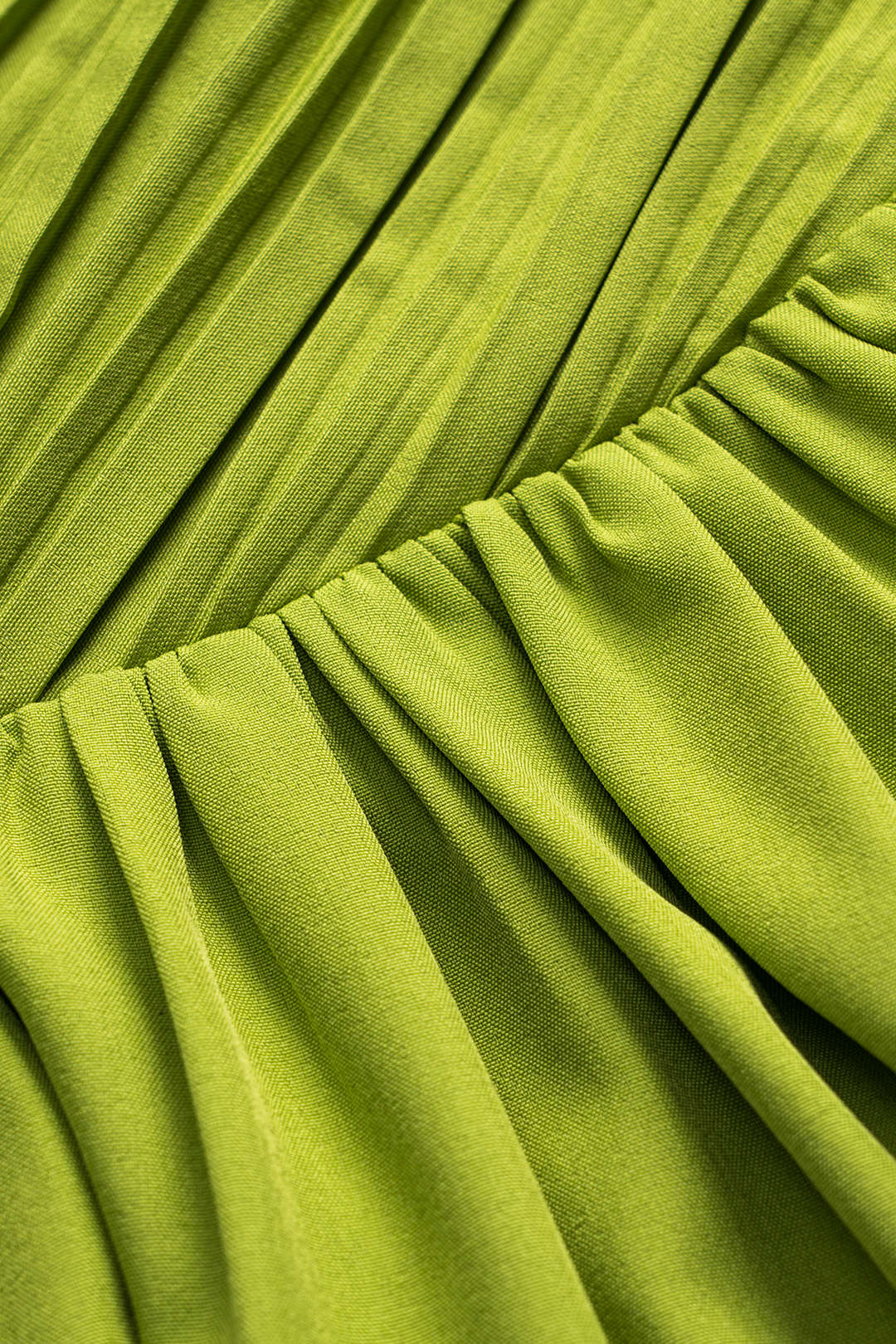 Pleated Asymmetrical Skirt