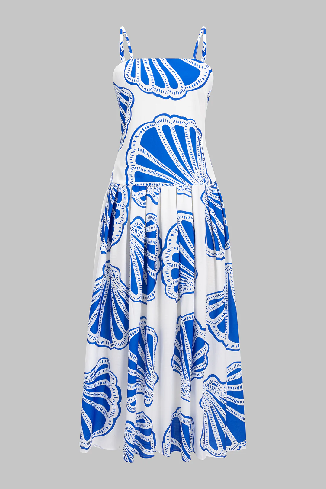 Linen Strapless Sleeveless Floor-Length Dress