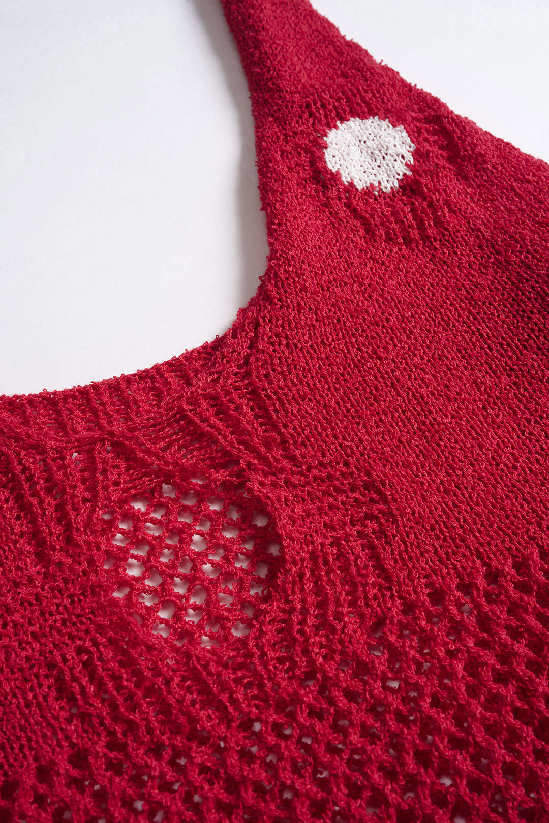 Knit Fringe Trim Sleeveless Dress