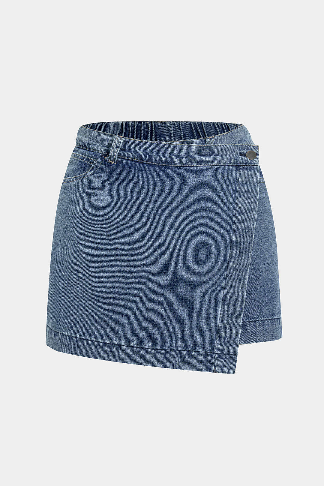 Denim Asymmetrical Skort