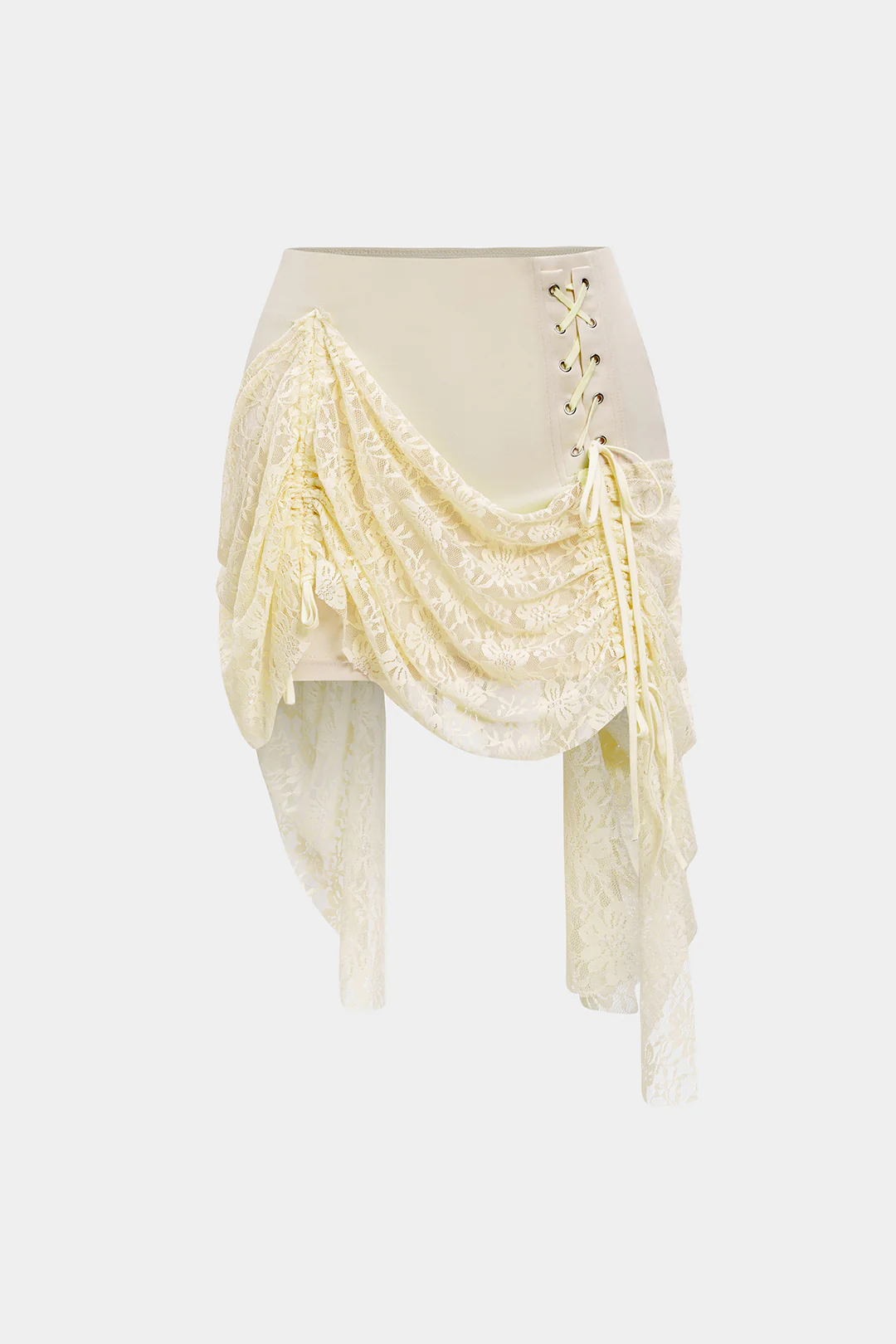 Lace Patchwork Mini Skirt