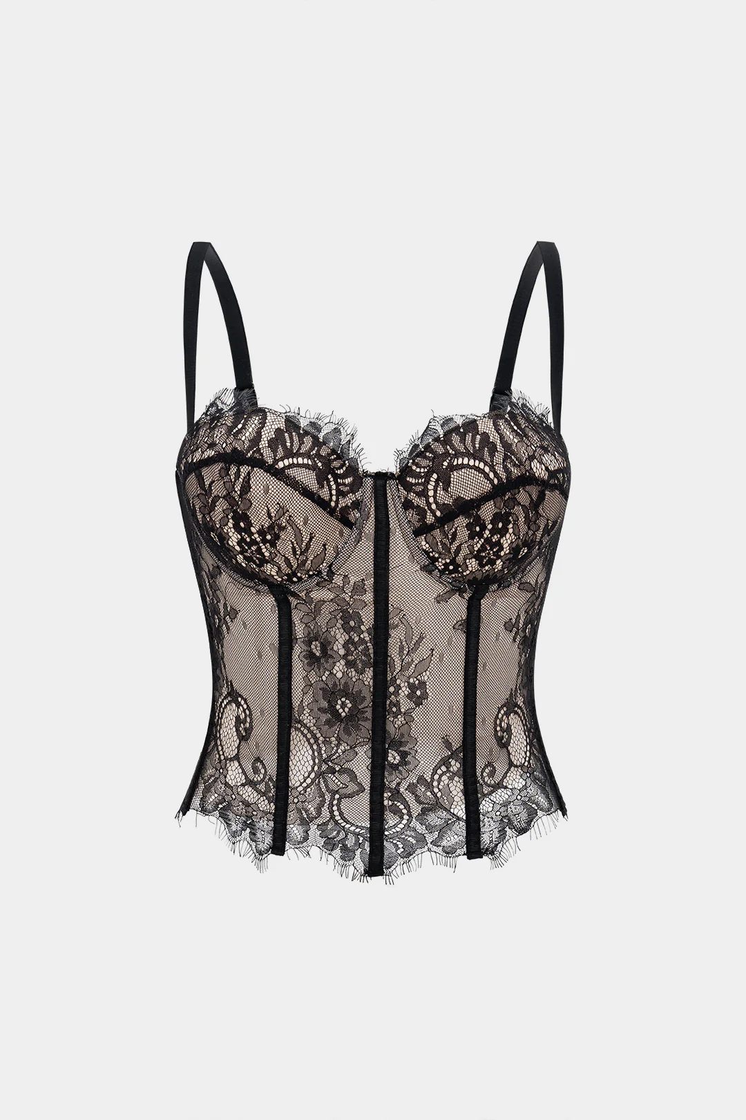 Bustier Slip Lace Patchwork Cami Top