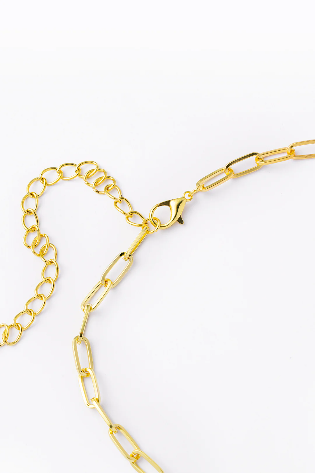 Metal Bead Nose Lip Shape Chain Necklace