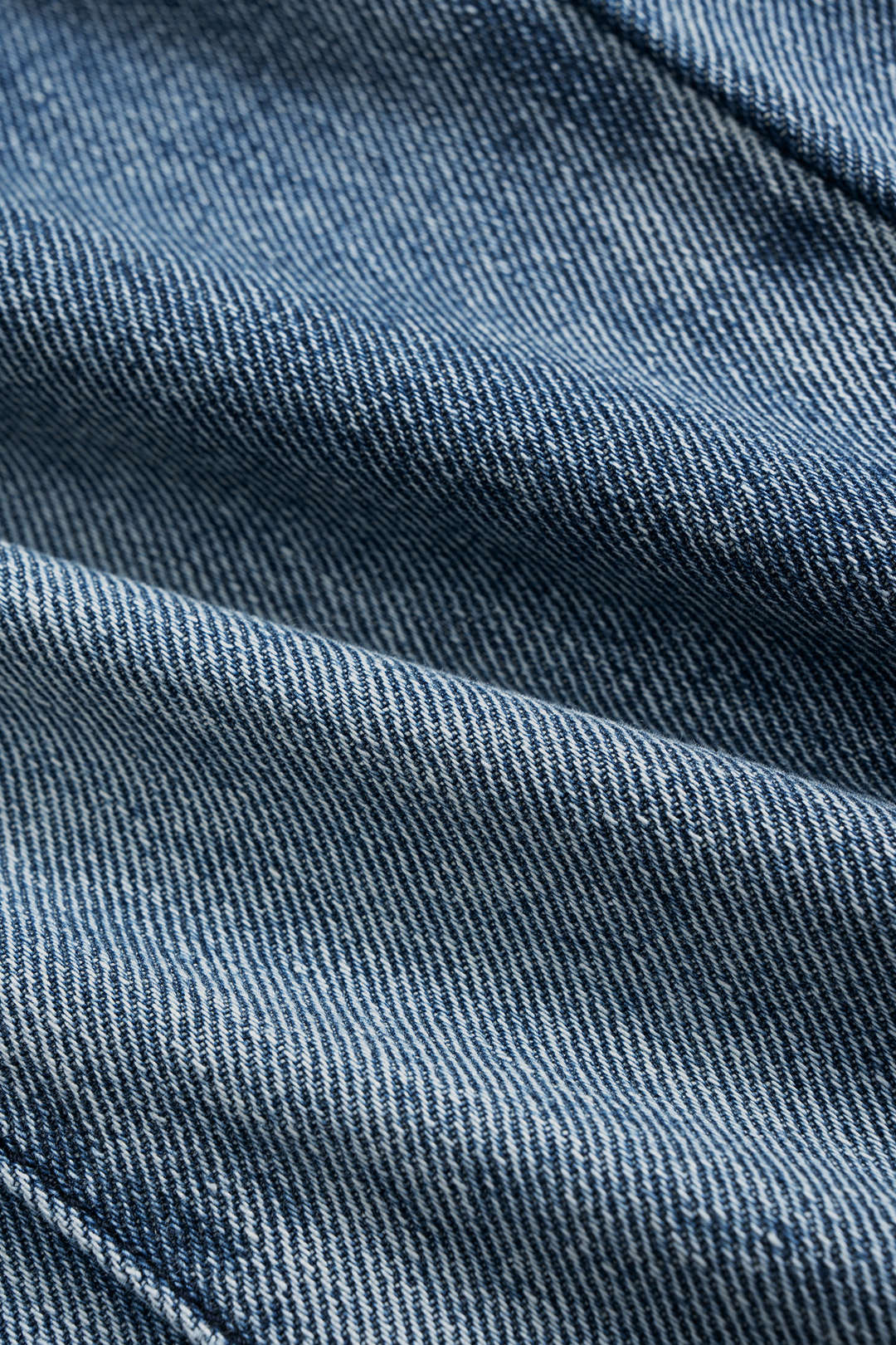 Button Ruched High Waist Lantern Denim Jeans