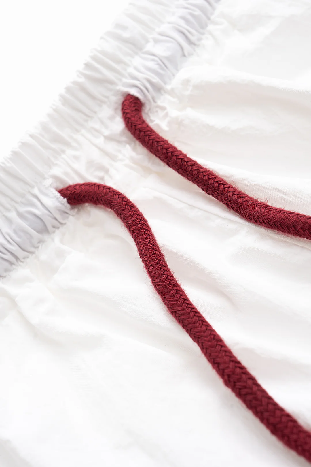 Contrast Binding Zipper Long-Sleeve Top And Tie-Up Wide Leg Shorts Set