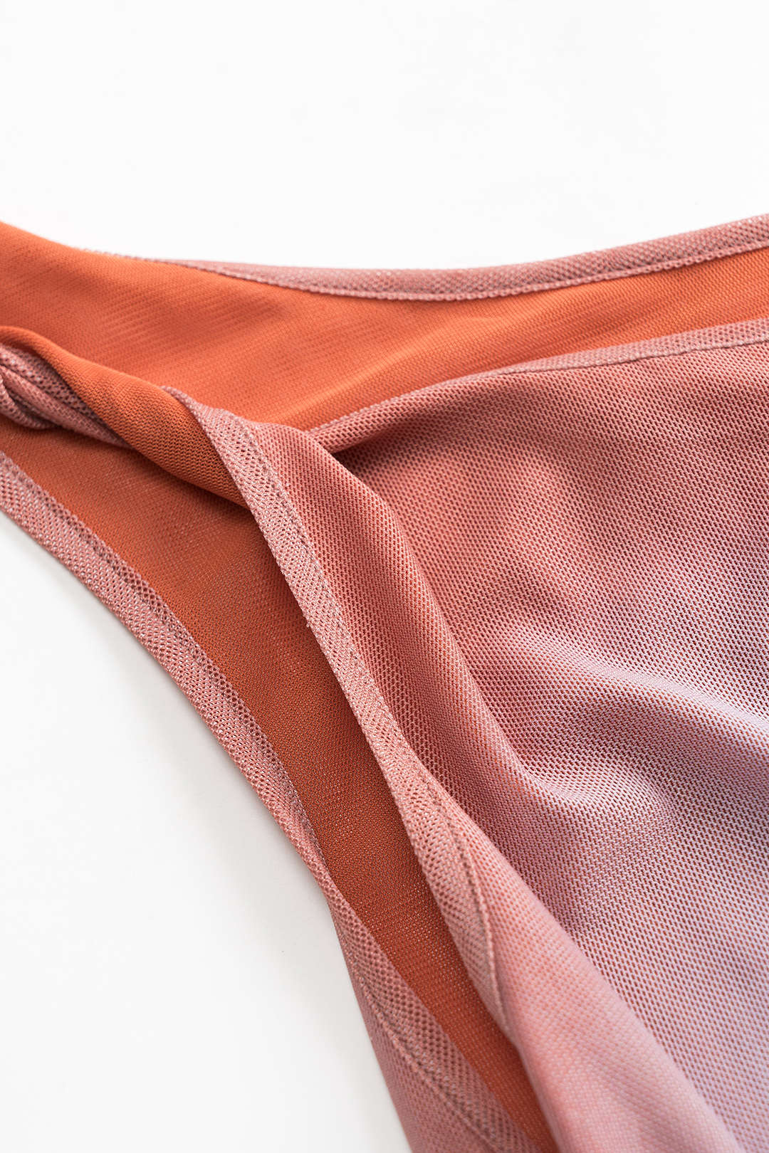 Floral Patterned Mesh Asymmetrical Camisole Top