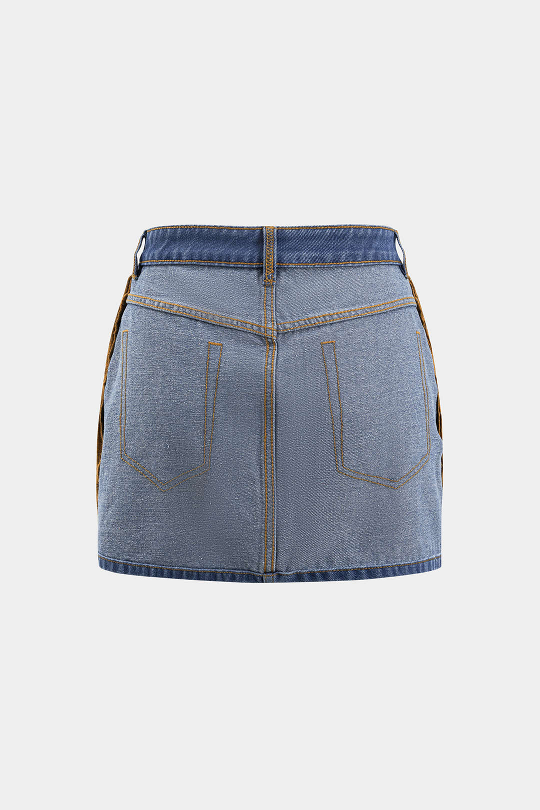 Reversible Denim Pocket Mini Skirt
