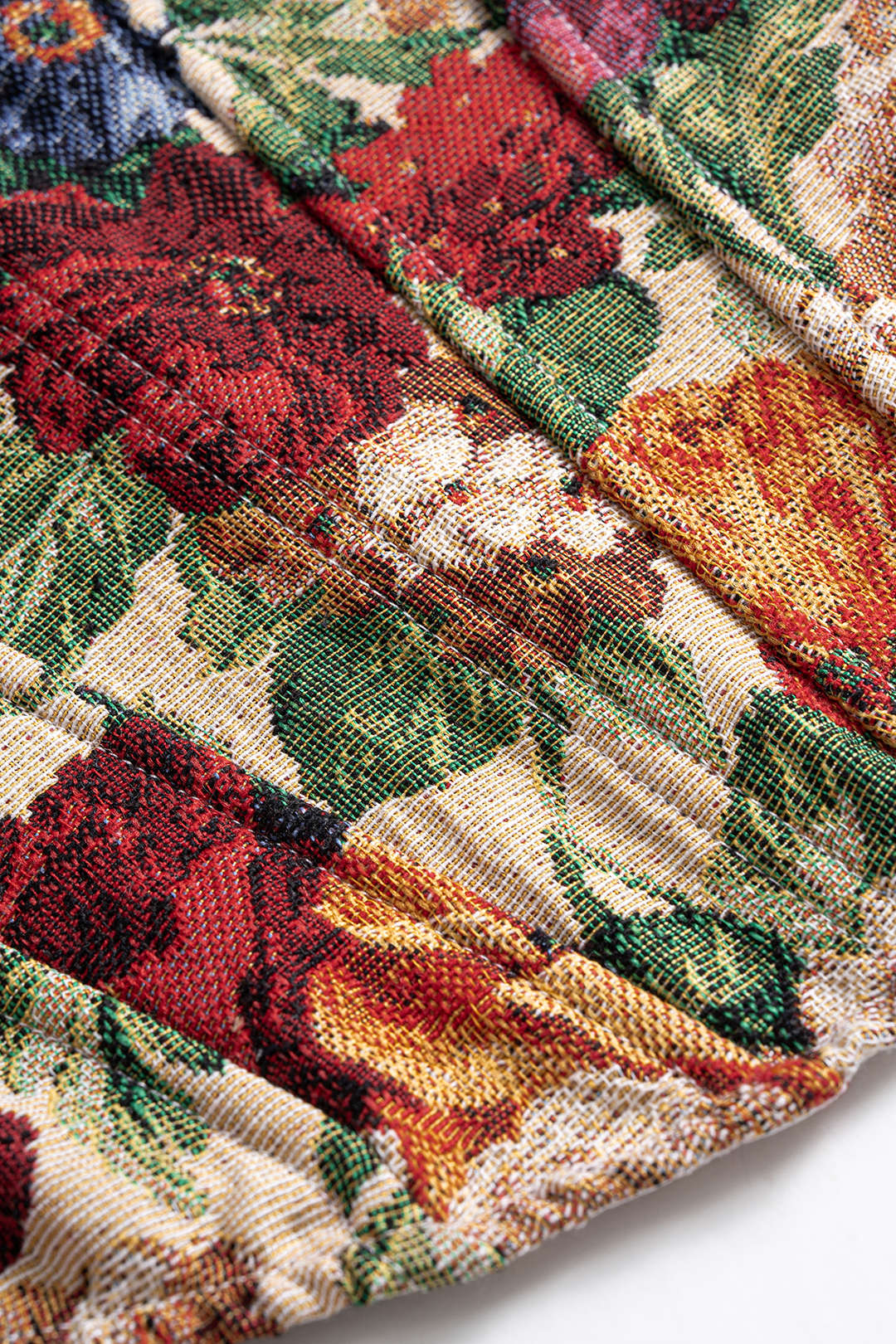 Vintage Floral Print Corset Tie-Back Slip Camisole Top