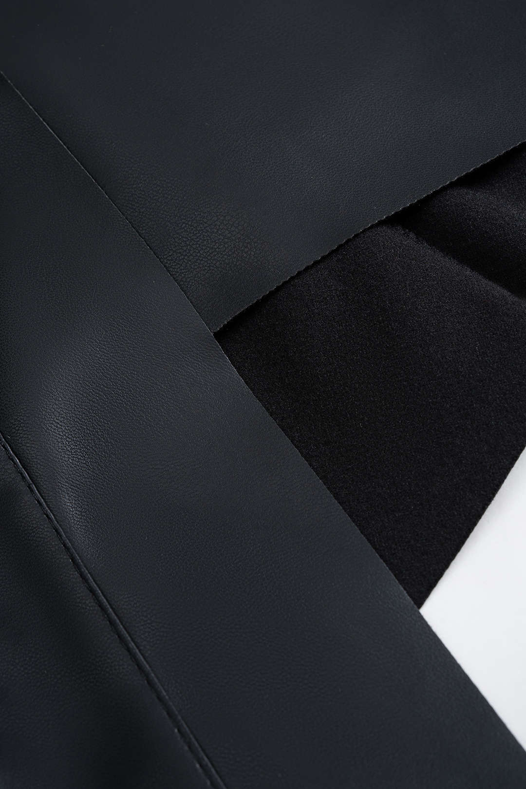 Faux Leather Zippered Skirt