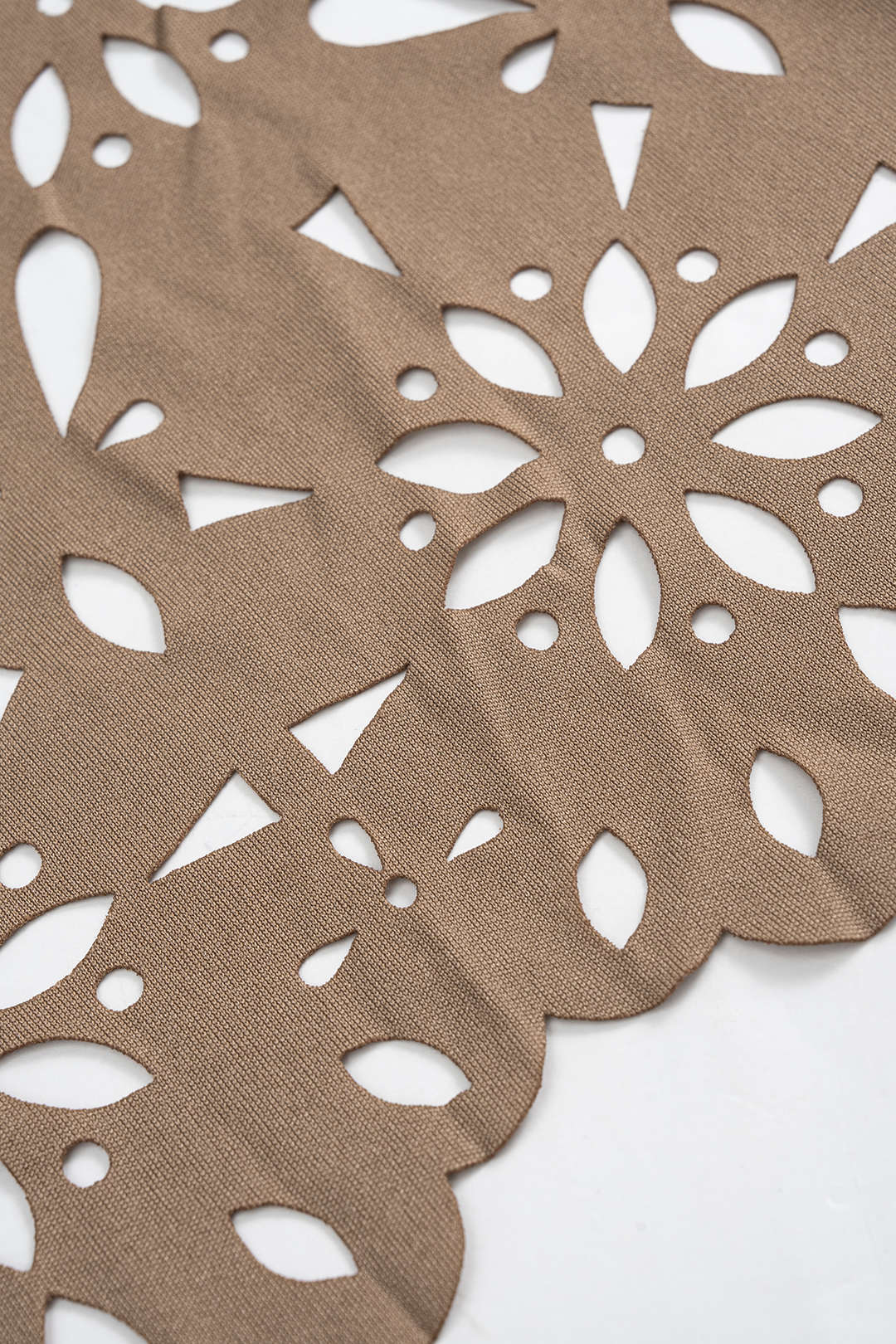 Cut-Out Shirred Skirt