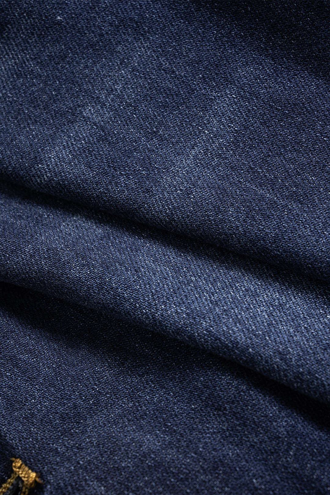 Denim Button Long-Sleeve Top And High Waist Mini Skirt Set