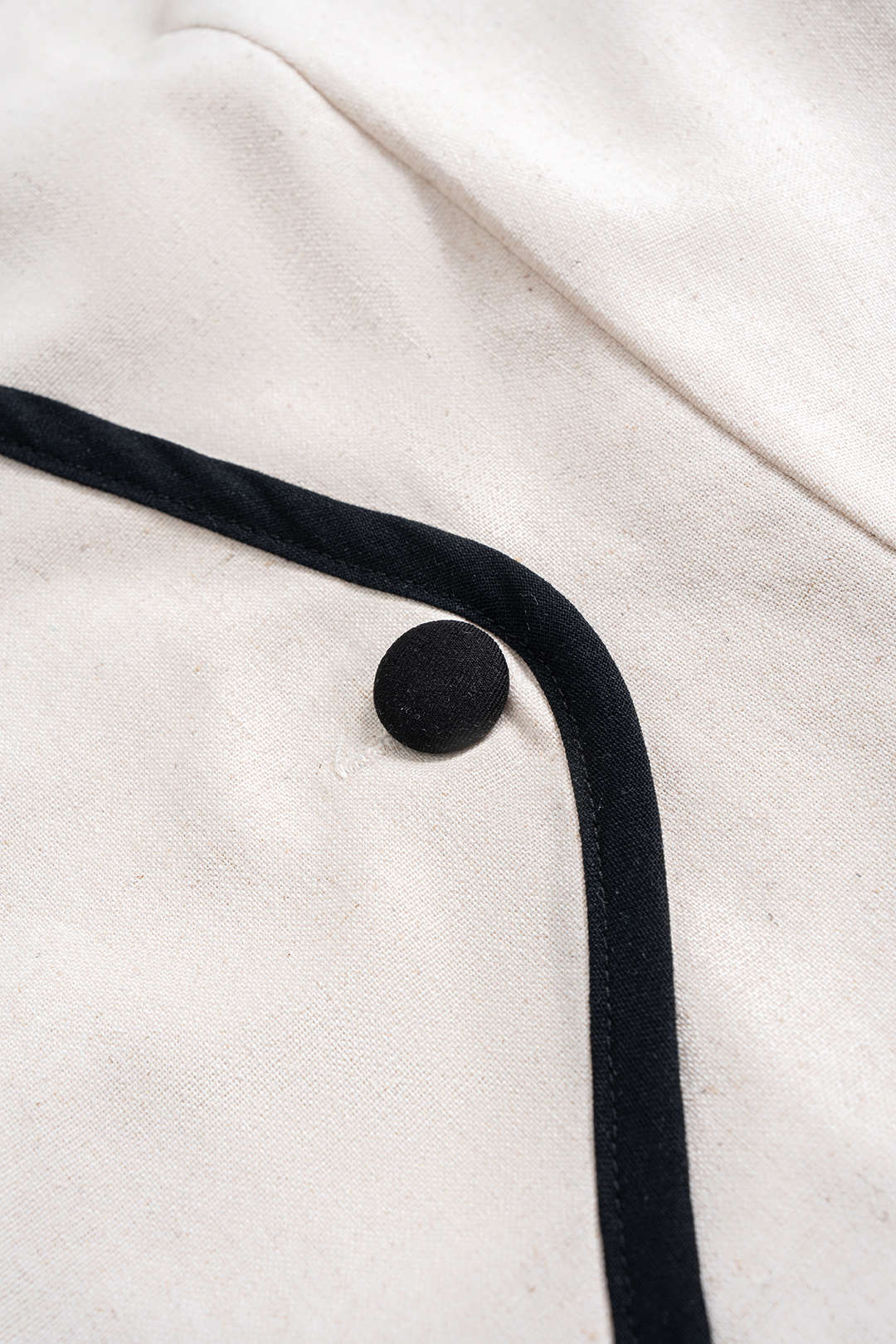 Linen Contrast Vest And Fake Pockets Skirt Set