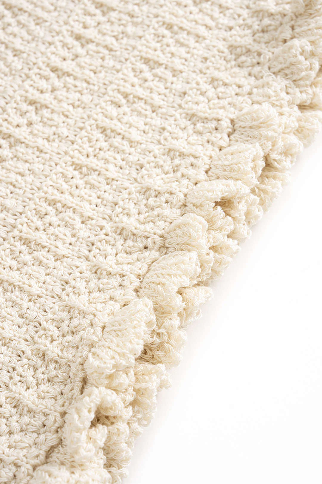 Knit Ribbed Ruffle Mini Skirt