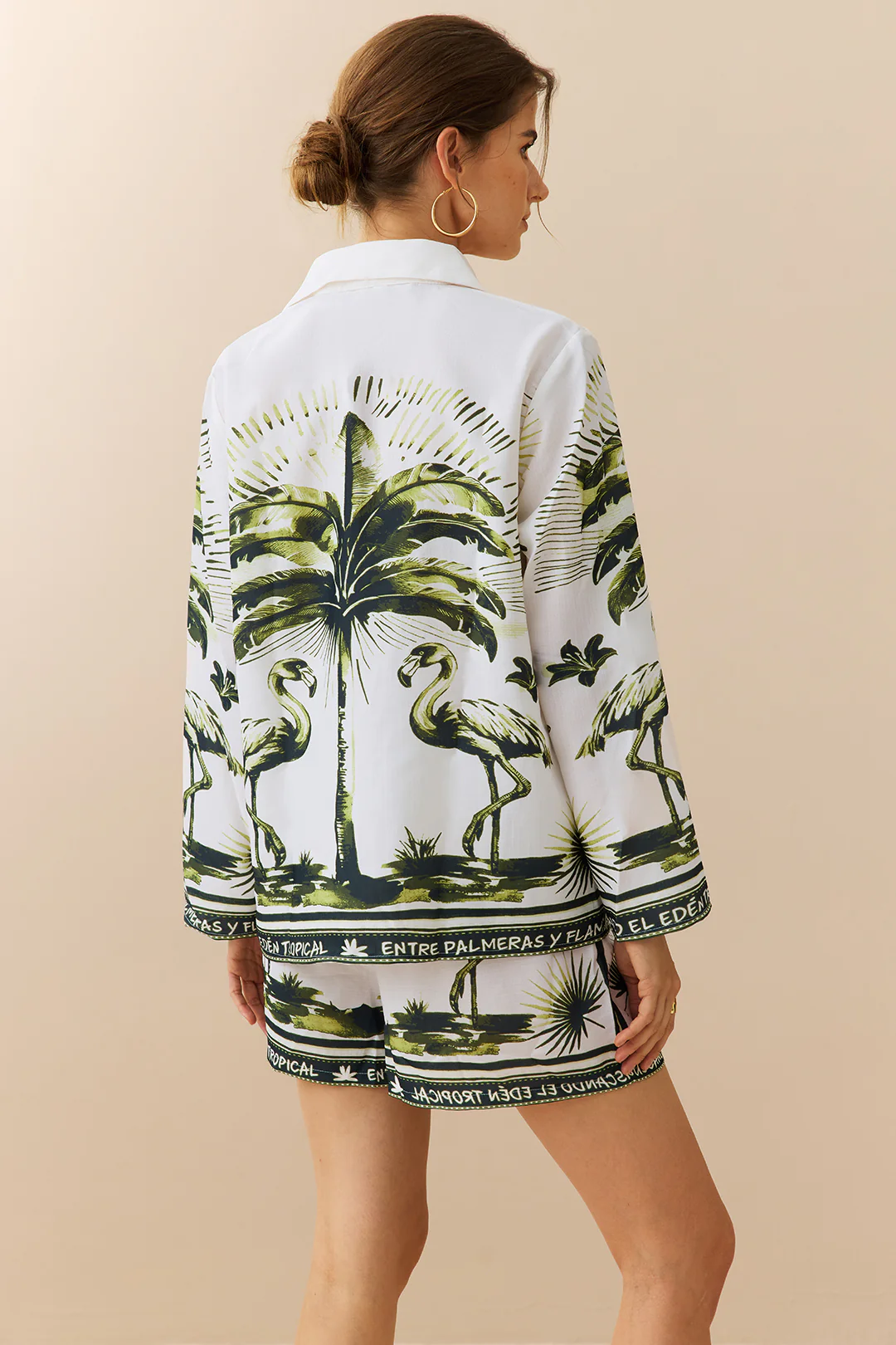 Tropical Floral Print  Shorts