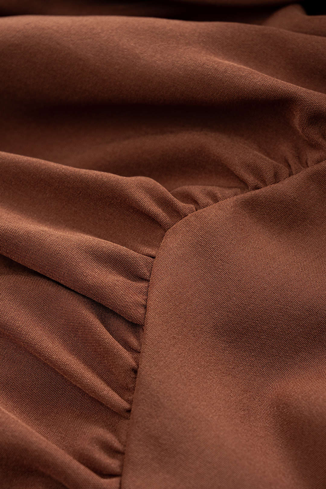 Off Shoulder Crossed Ruched Long-Sleeve Tube Top