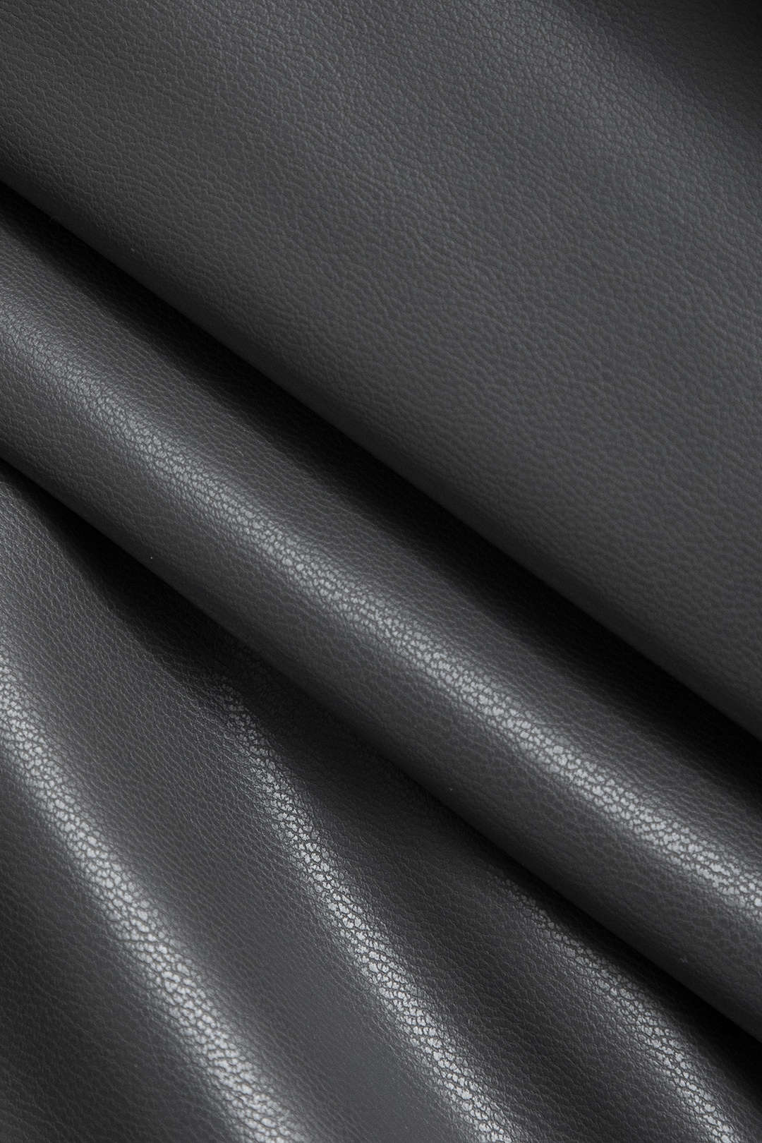 Color Block Faux Leather Pleated Asymmetrical Skirt