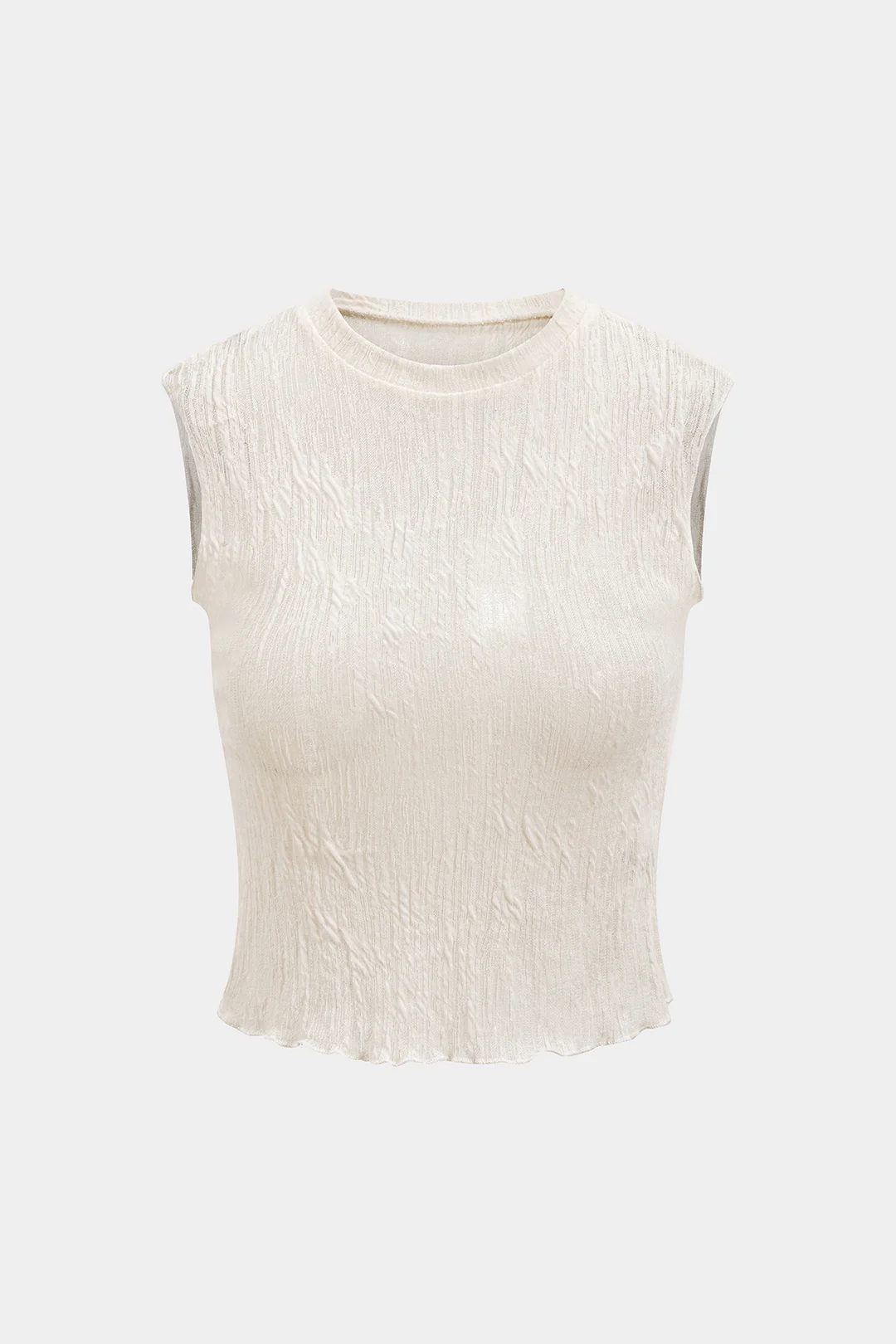 Textured Sleeveless Top