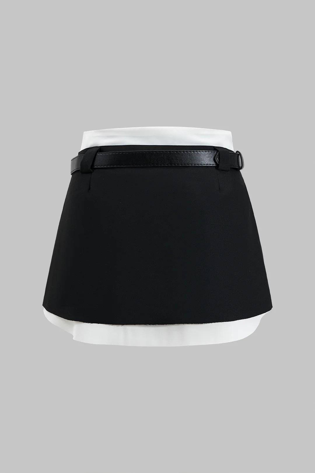 Patchwork Low Waist Skirt