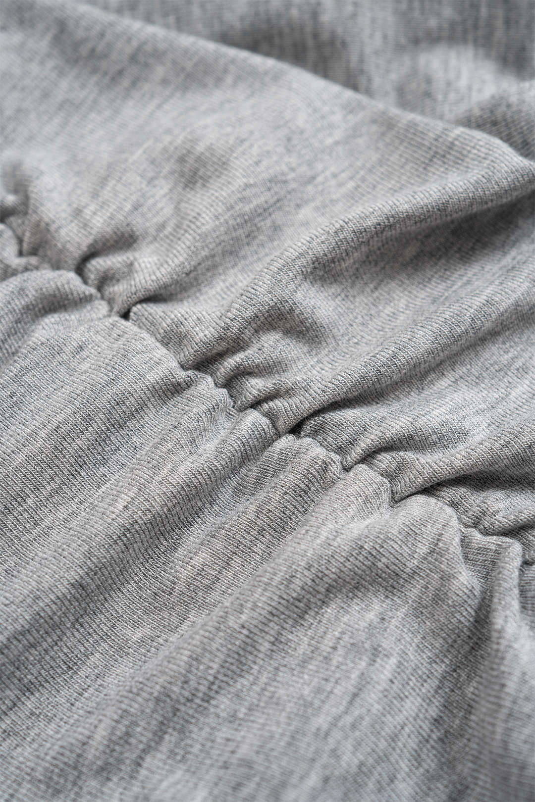 Solid Ruched Long Sleeve Top And Drawstring Straight Pants Set