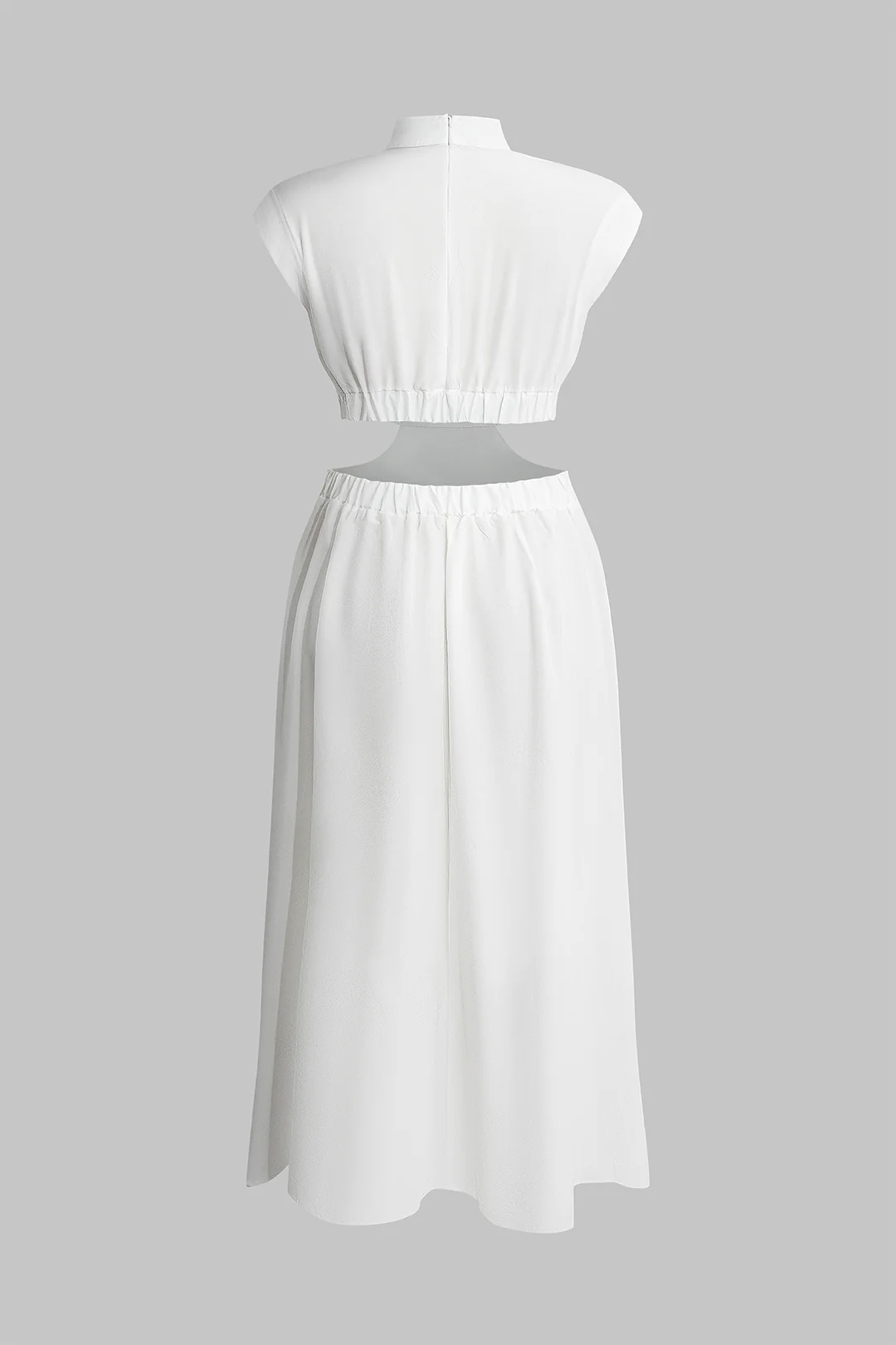 Plus Size Cut-Out Zipper Sleeveless Long Dress