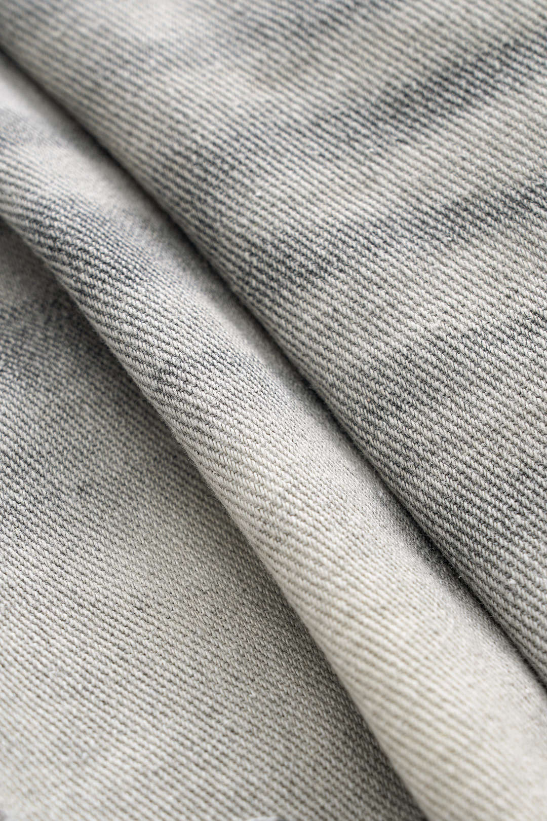 Denim Asymmetric Ripped Shorts