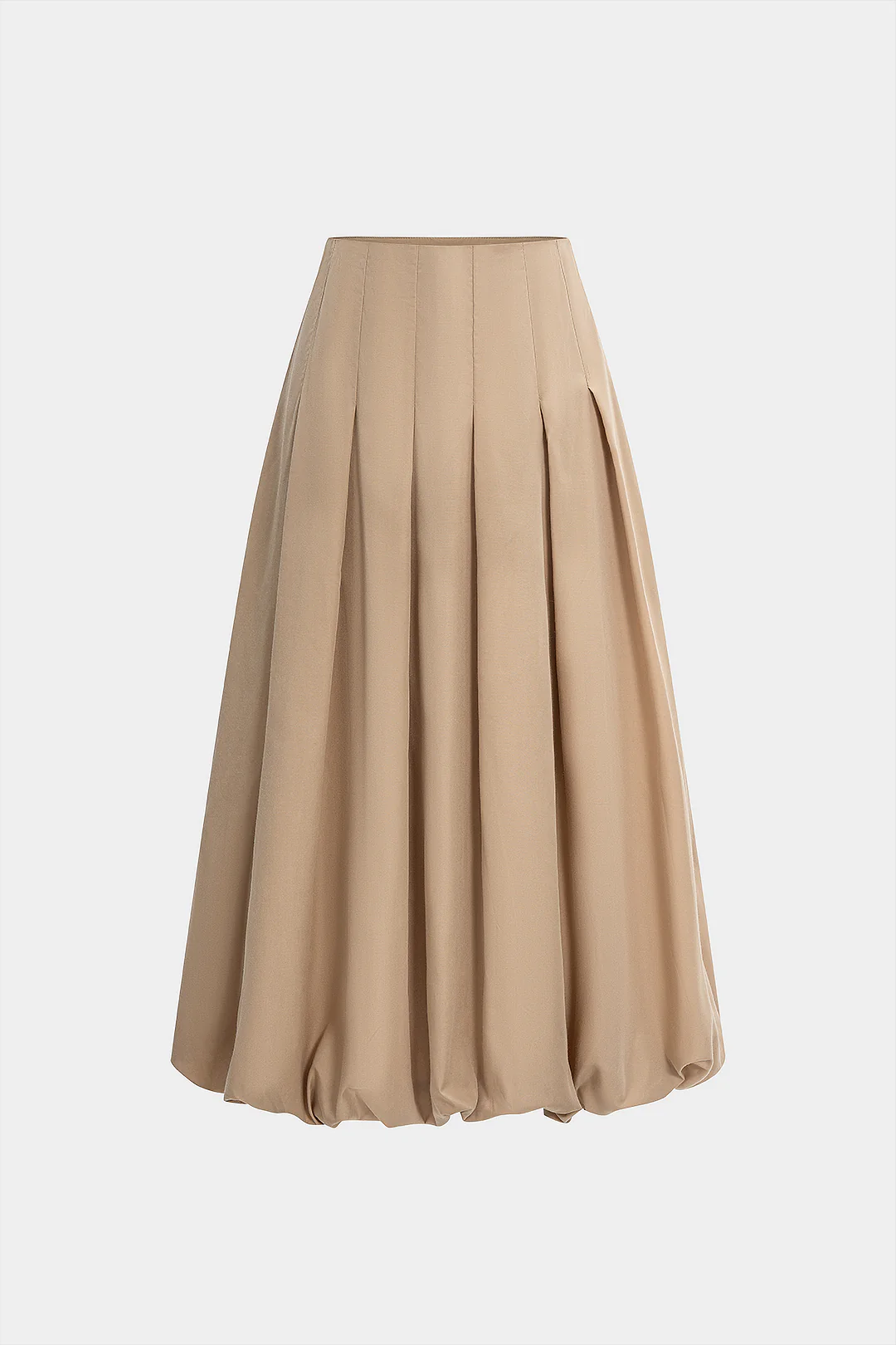 Solid Pleated Women's Skirt