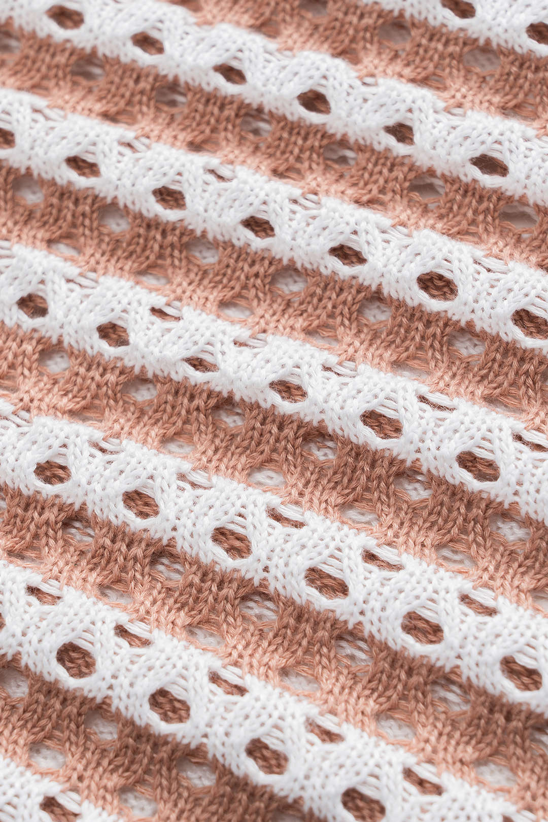 Knit Hollow-Out V-Neck Tie-Front Tank Top and Drawstring Slit Skirt Set