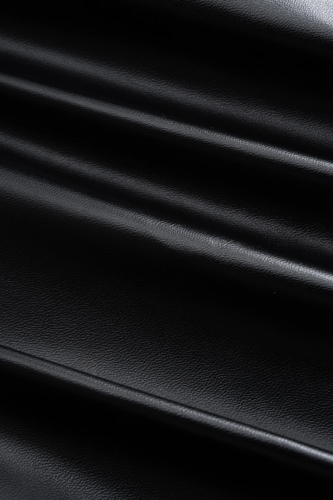 Faux Leather Asymmetric Twist Knot Tank Top