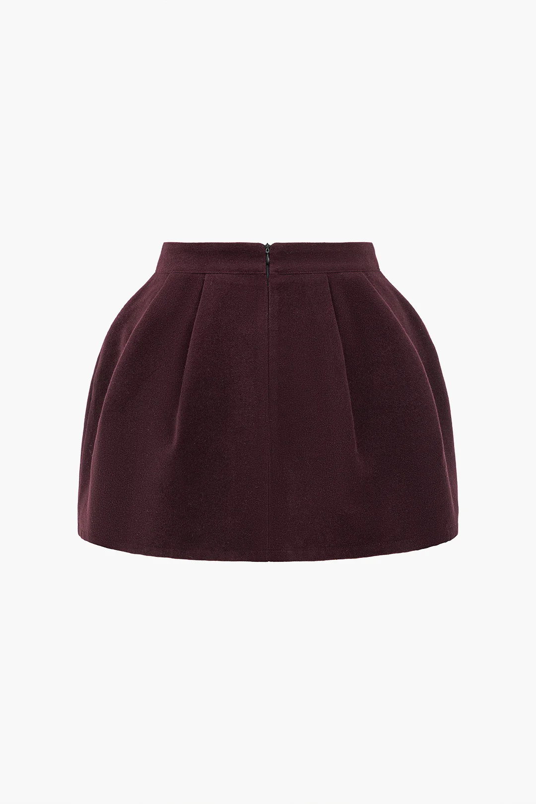 Tweed High Waist Ruched Skirt