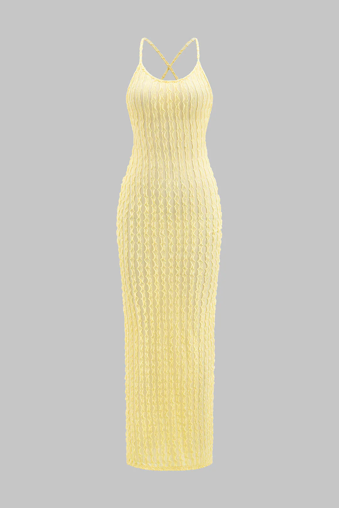 Backless Sleeveless Slip Maxi Dress